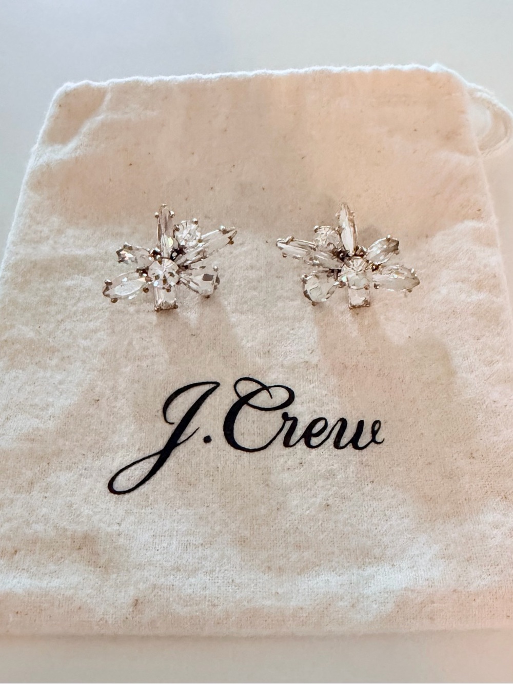 J. Crew Crystal Cluster Earrings